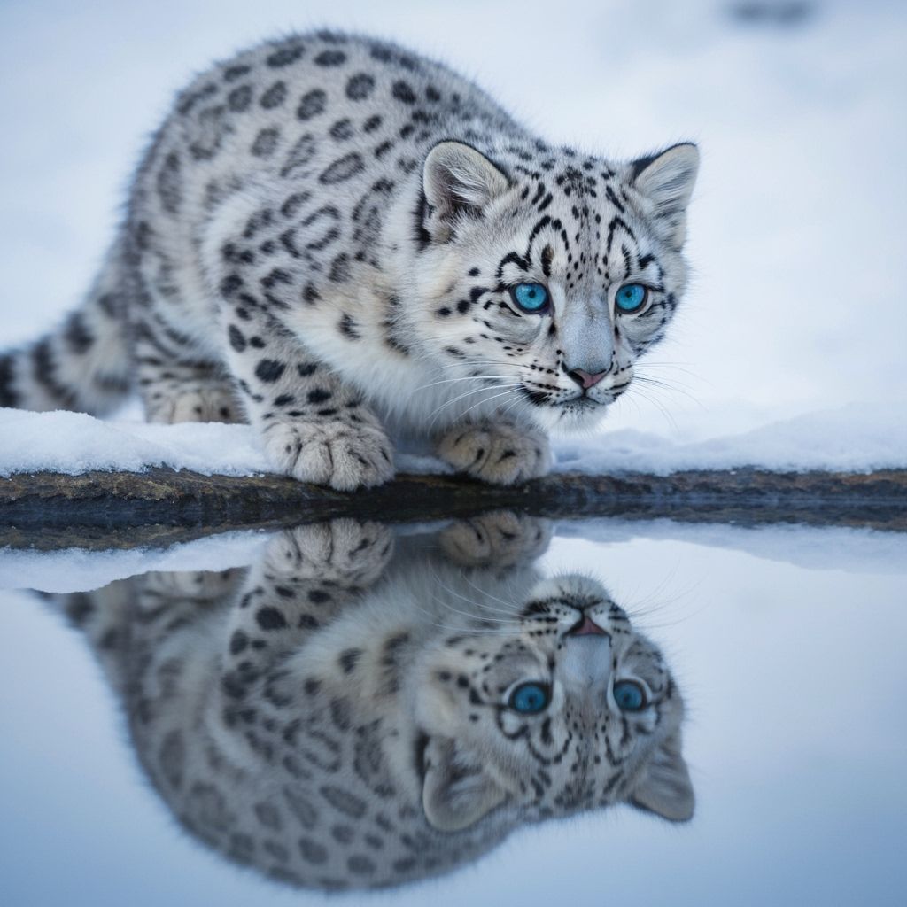 Snow leopard kitten 