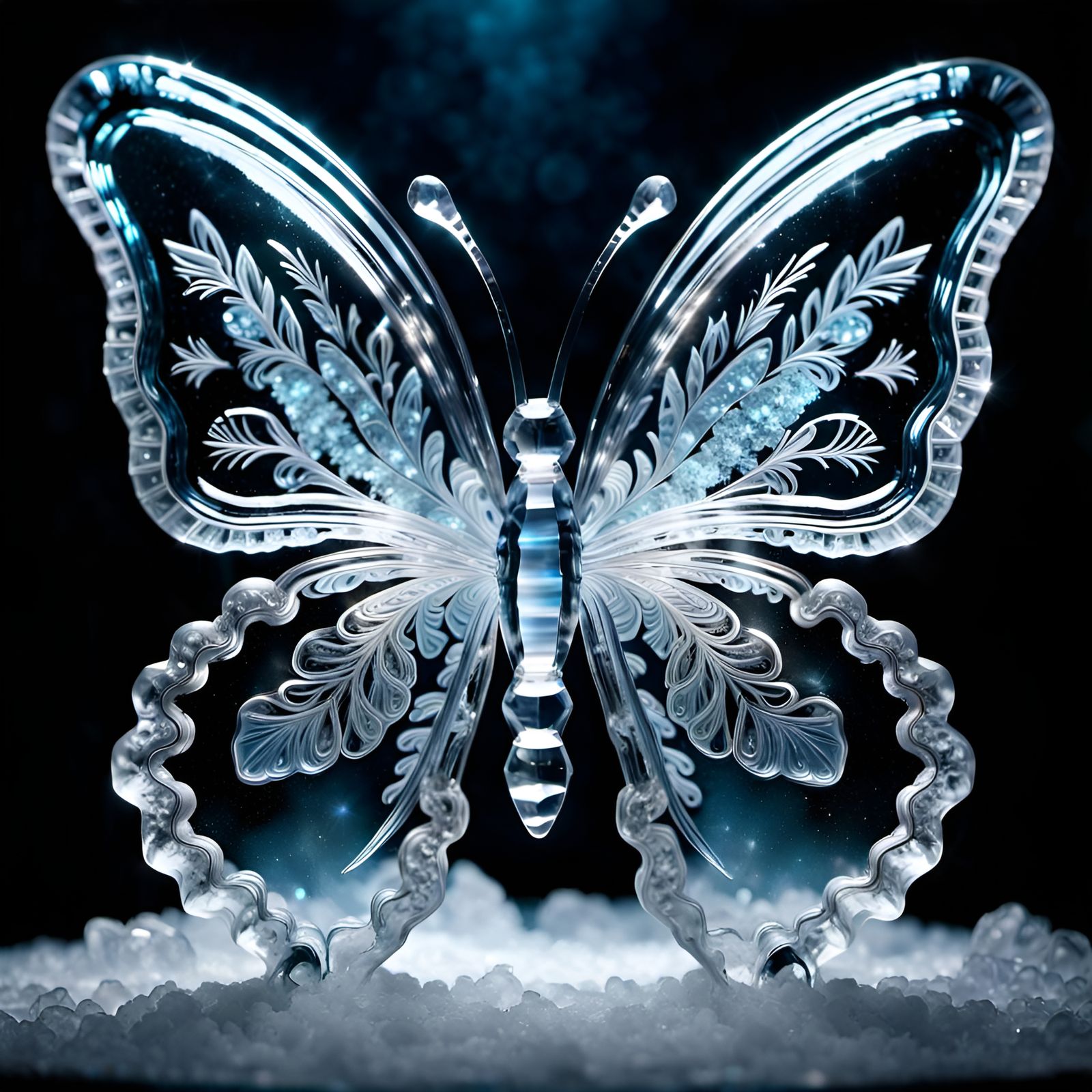 Ice Butterfly  by @Alice from Wonderland 