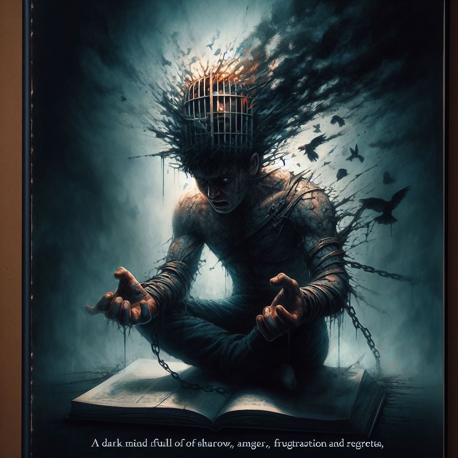 A dark mind full of shadows