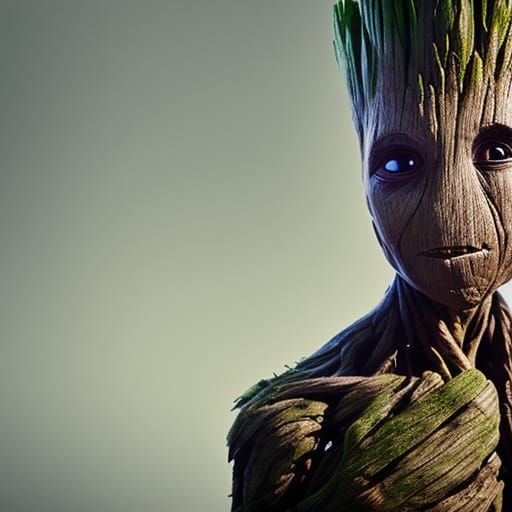 I am Groot in a suit