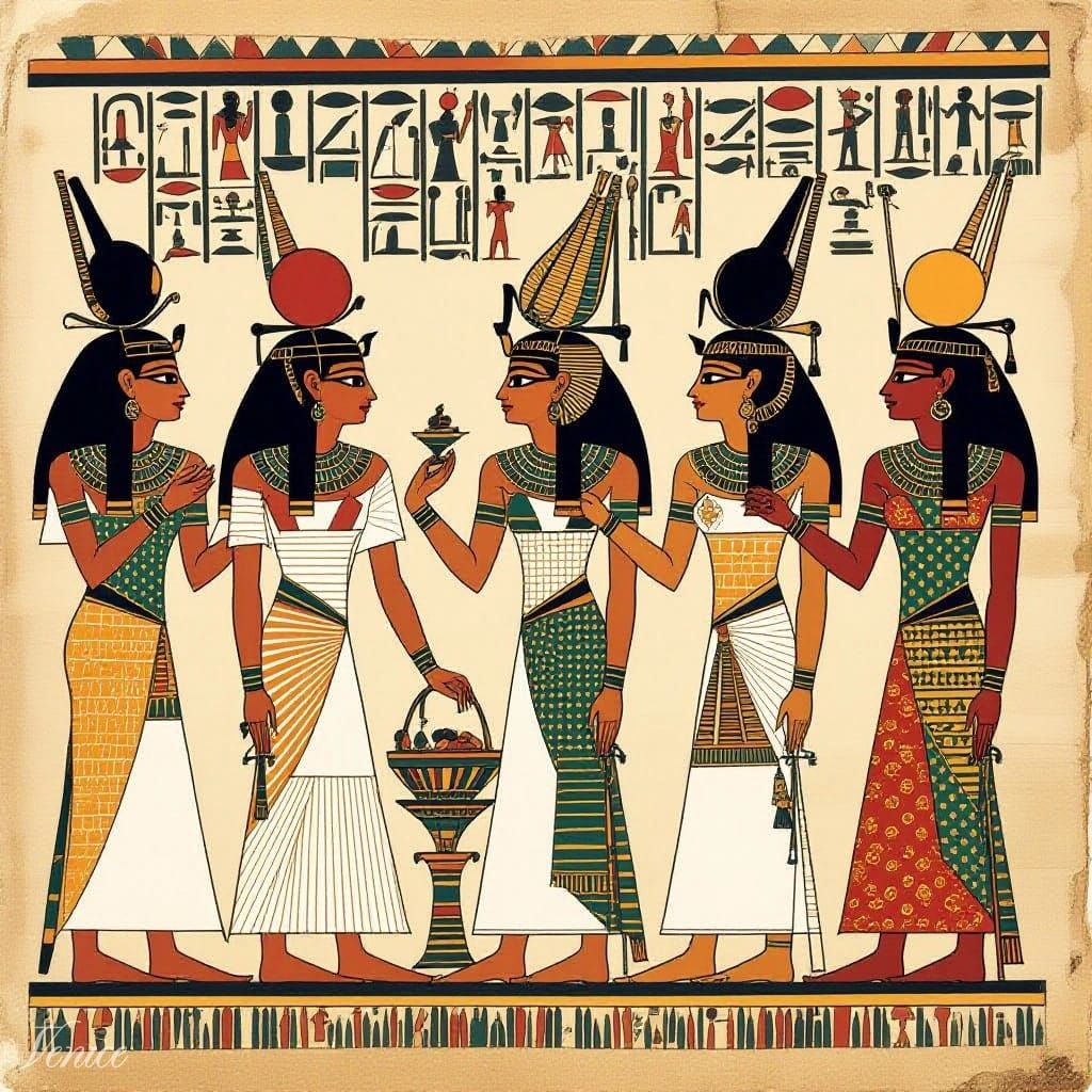 Beautiful ladies of Egypt