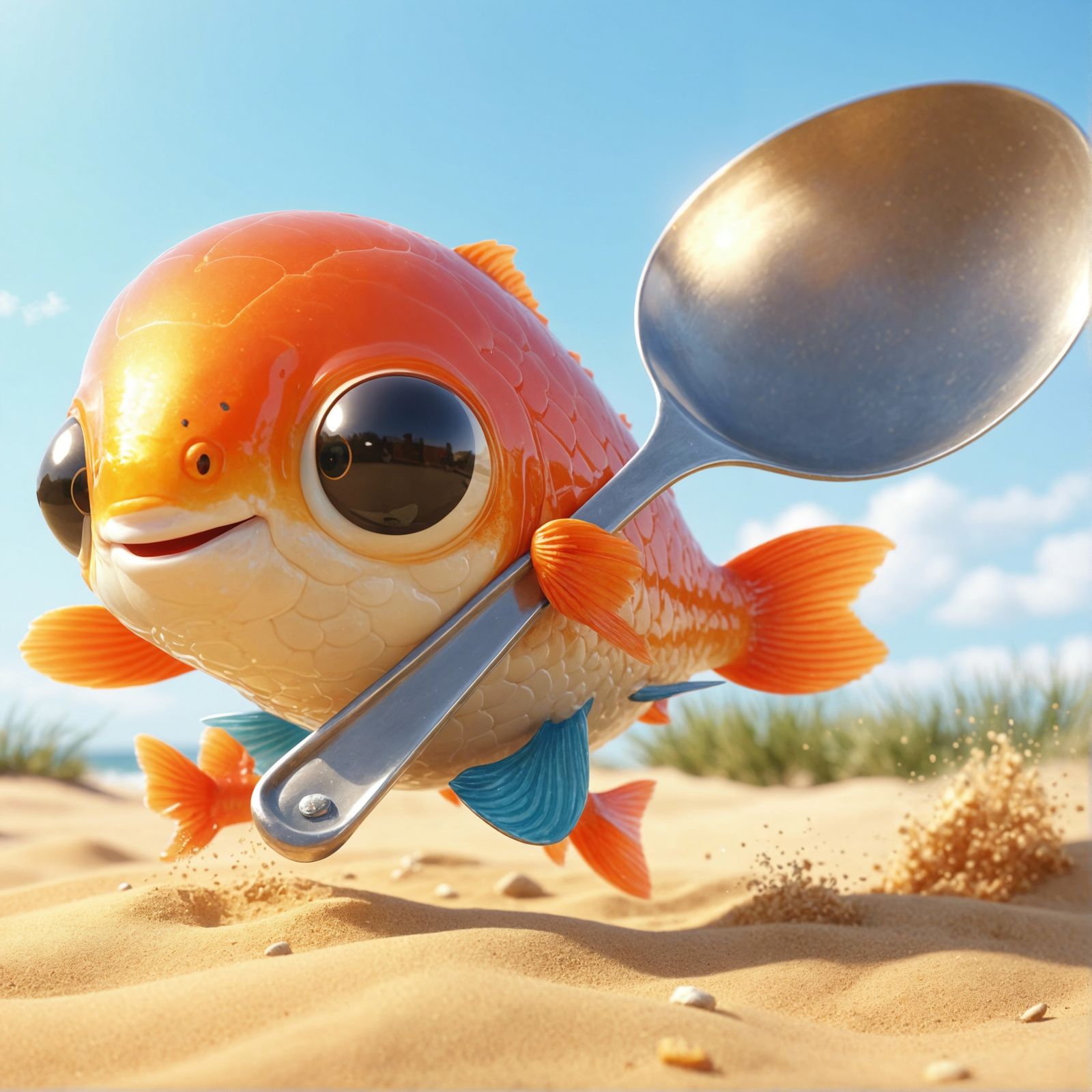 And the fish ran away with the spoon.