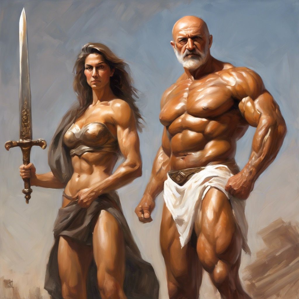 The General with Auxesia the Sorceress