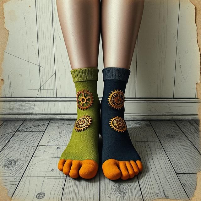 Steampunk socks