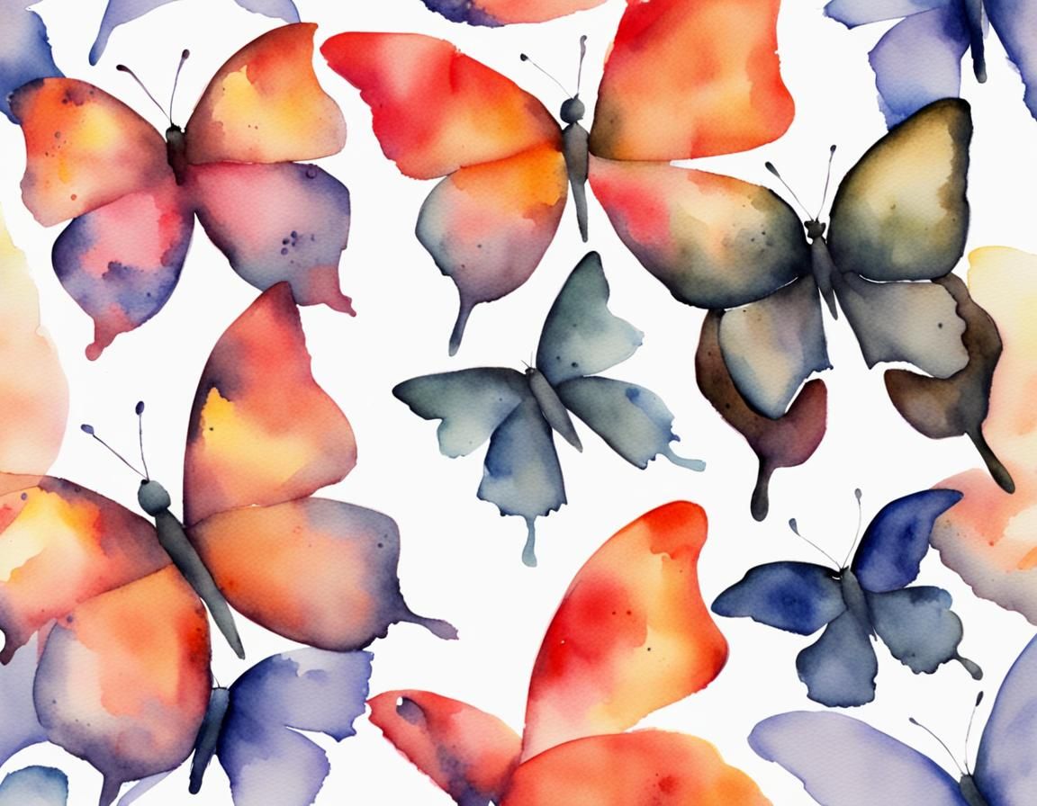 Butterflies Watercolor