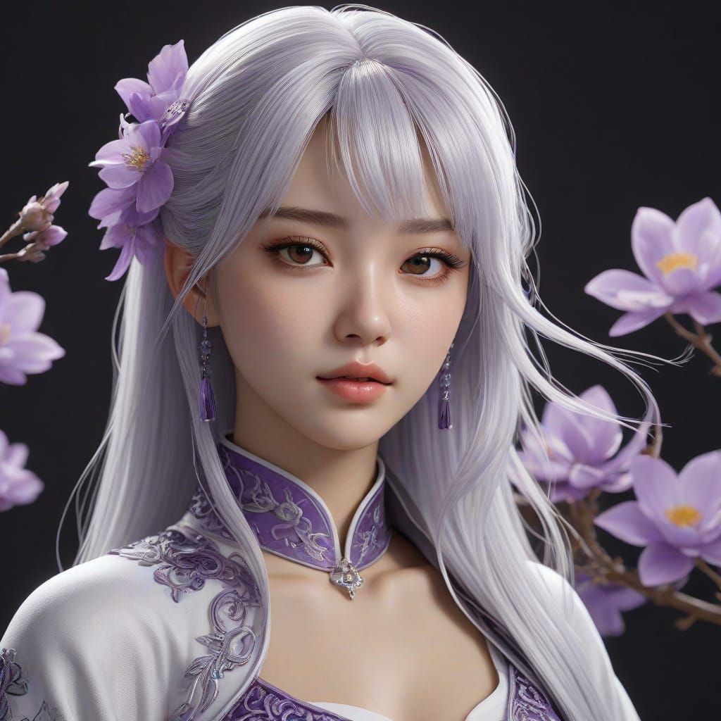 Poison Goddess of Ancient China in Vibrant Aesthetic