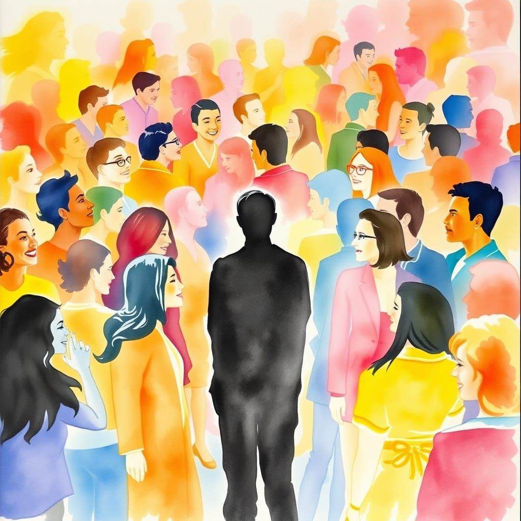 Feeling Alone in a Room Full of People   by @AnC