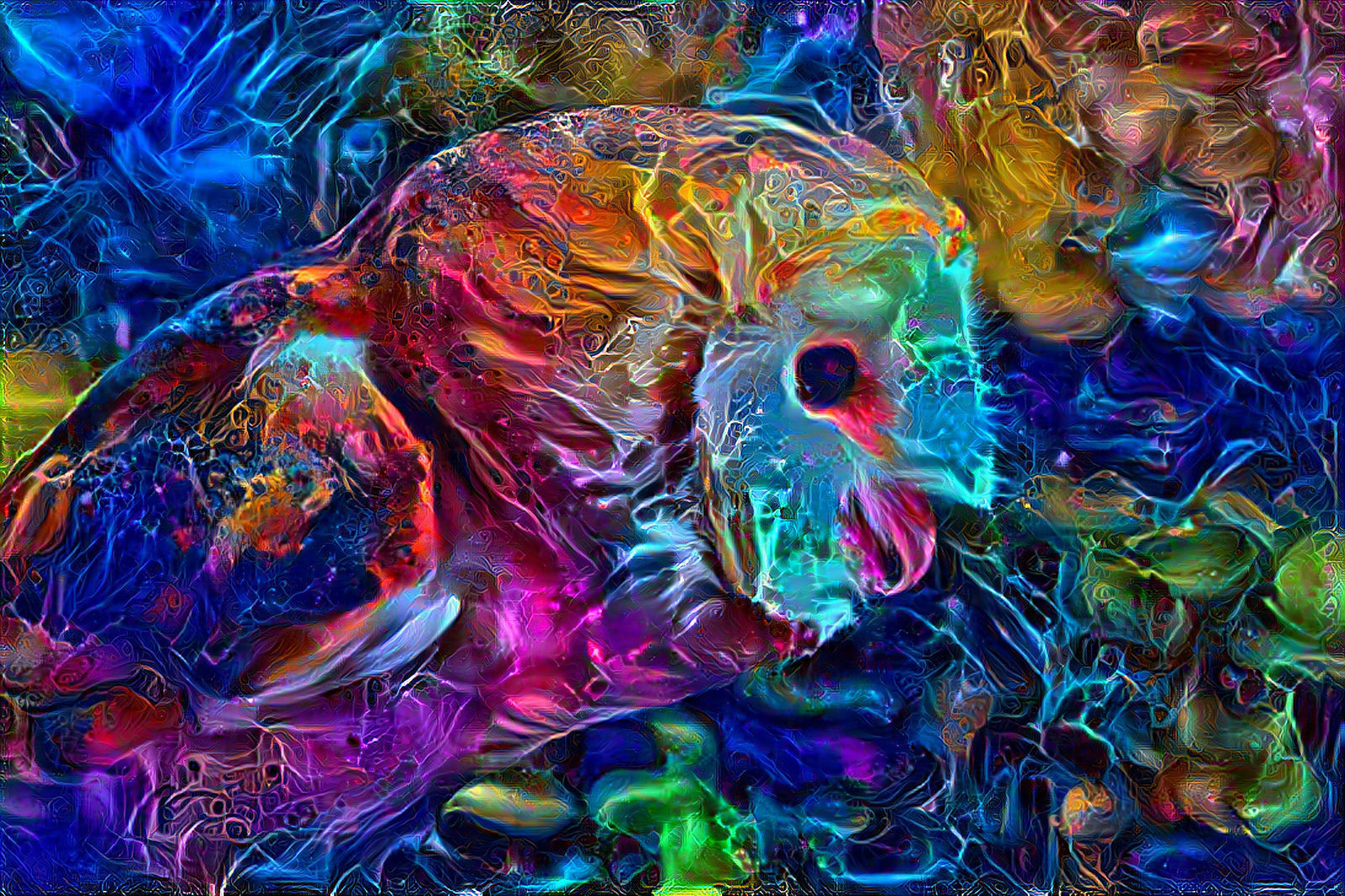 Trippy barn owl - AI Generated Artwork - NightCafe Creator