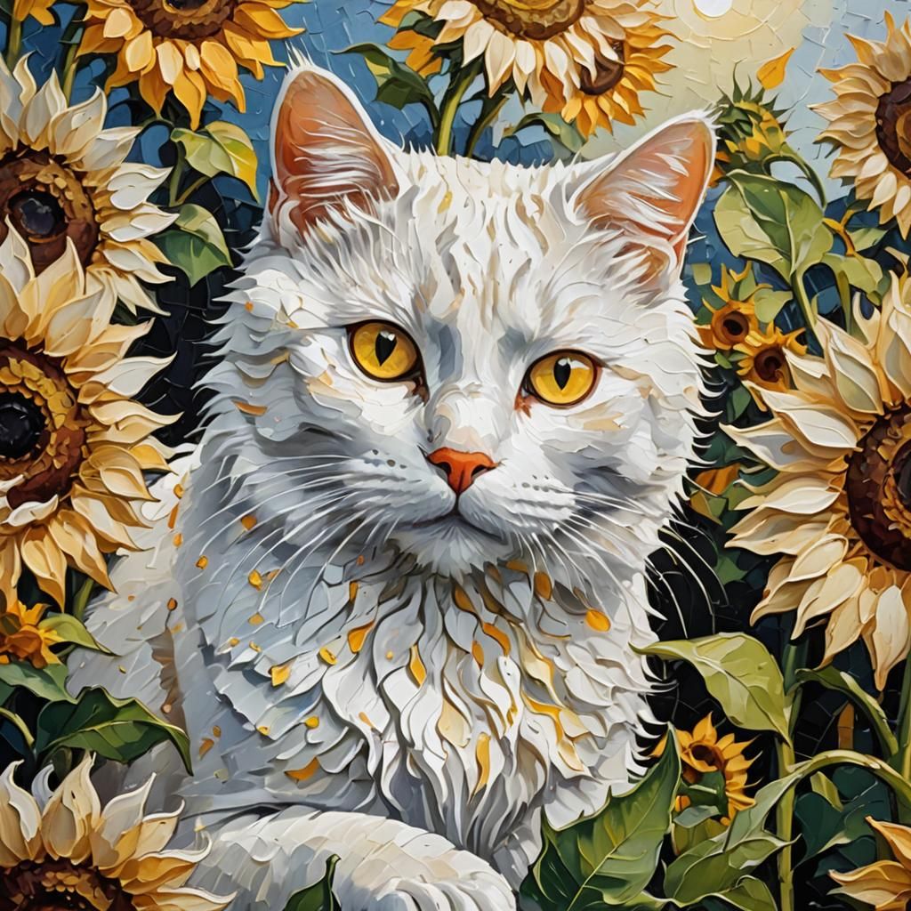 Among sunflowers