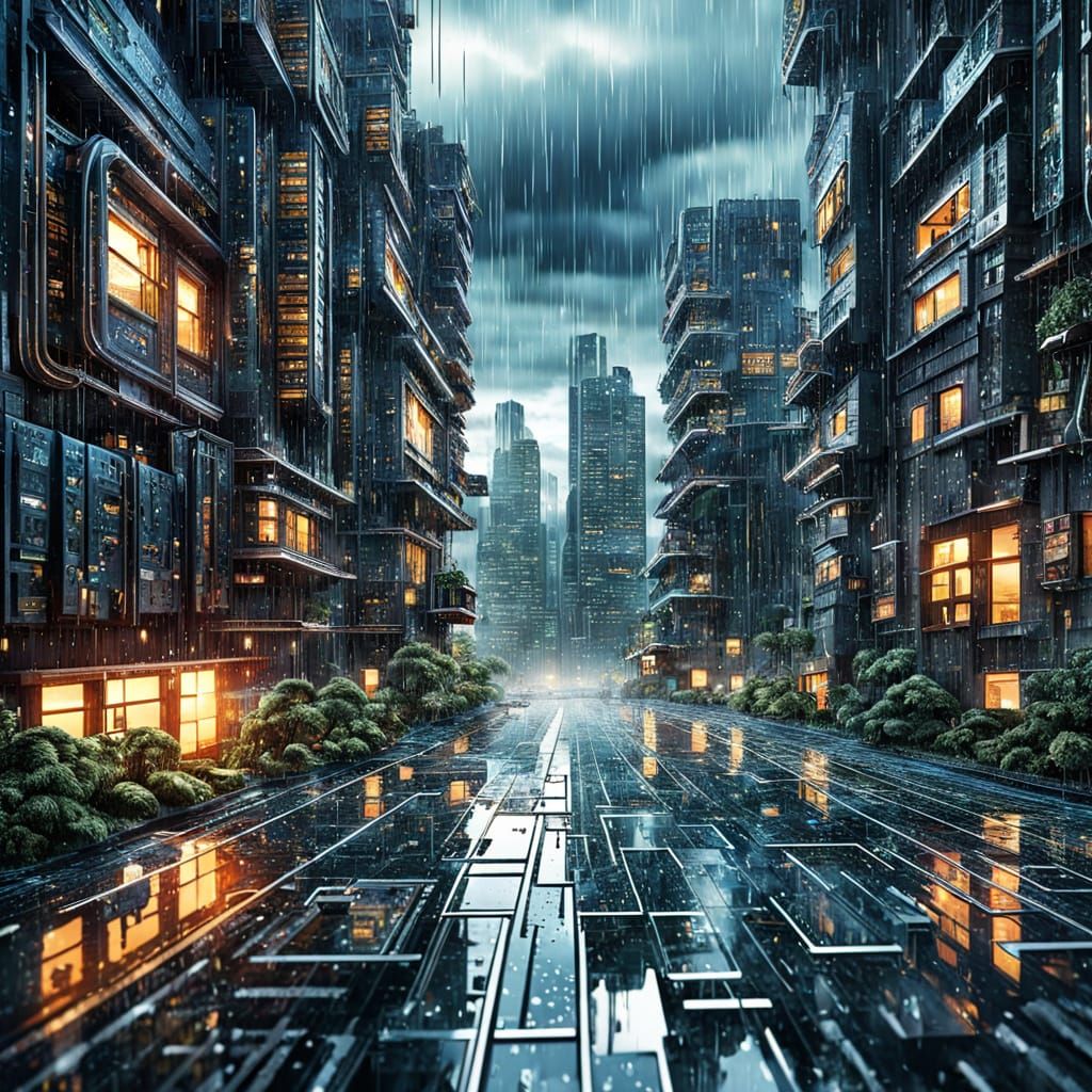 Epic Digital Metropolis in Cinematic HDR