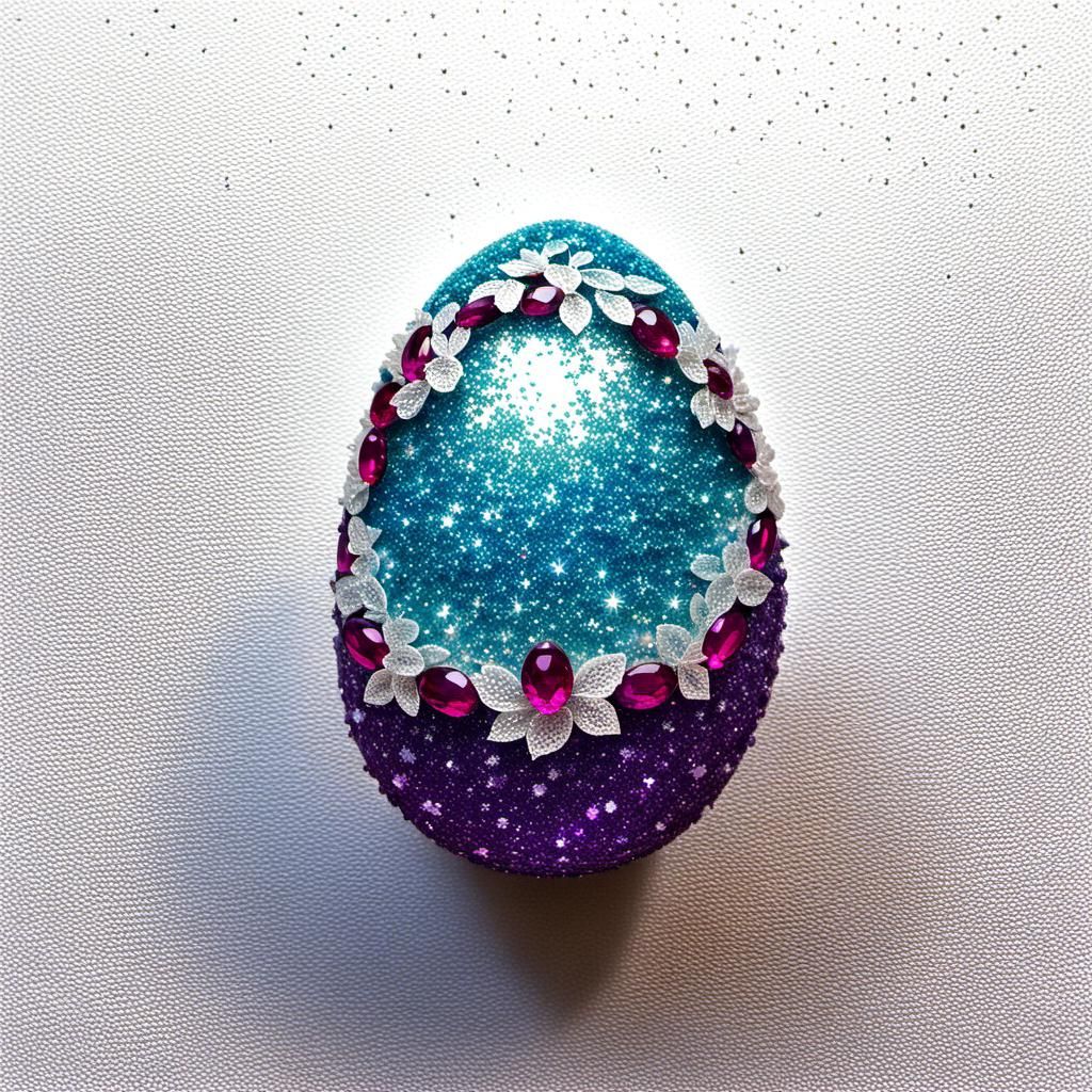 glittery egg