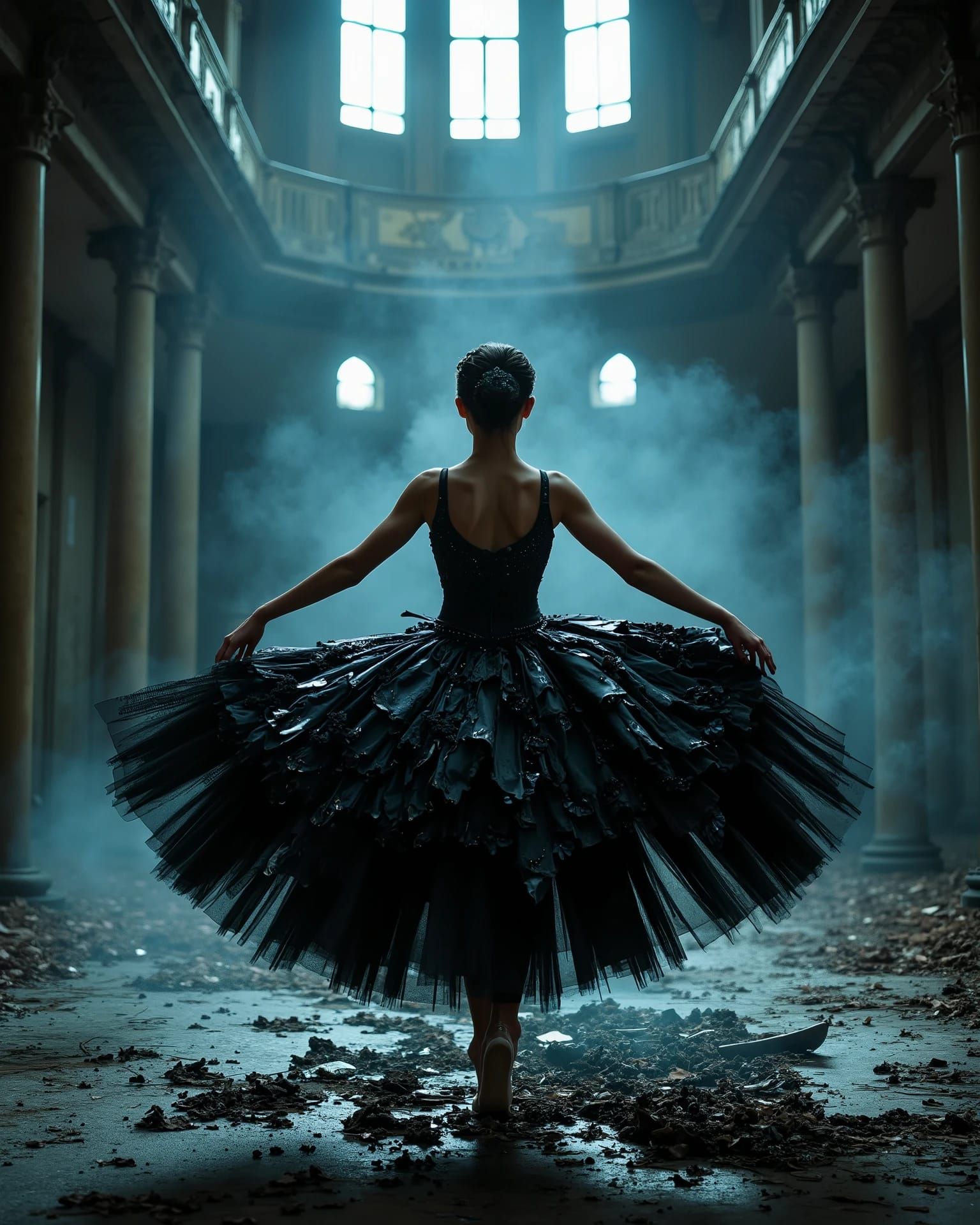 Gothic Ballerina: Elegance in Decay (8K Ultra HD)