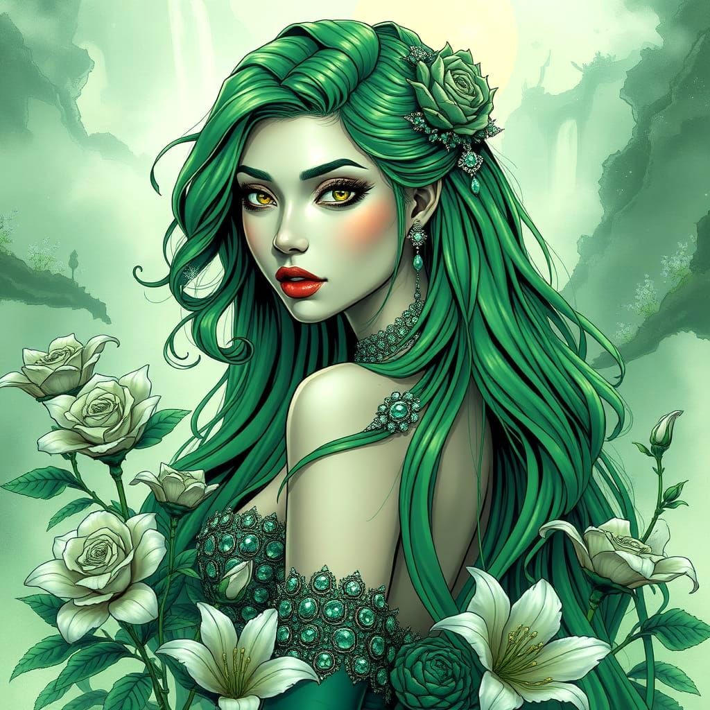 "Evergreen Empress"  by @Kizby
