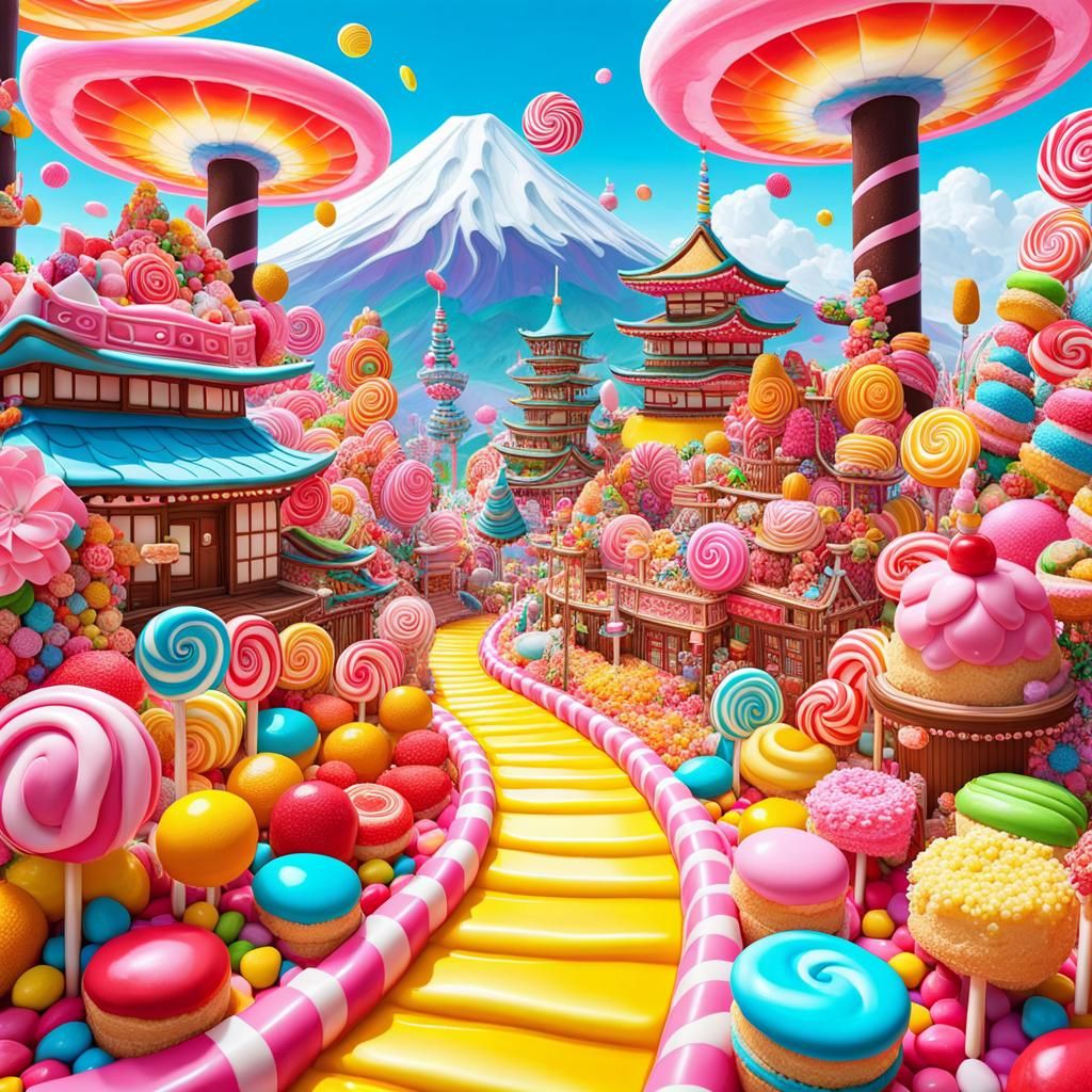 Candy Wonderland 7 AI Generated Artwork NightCafe Creator