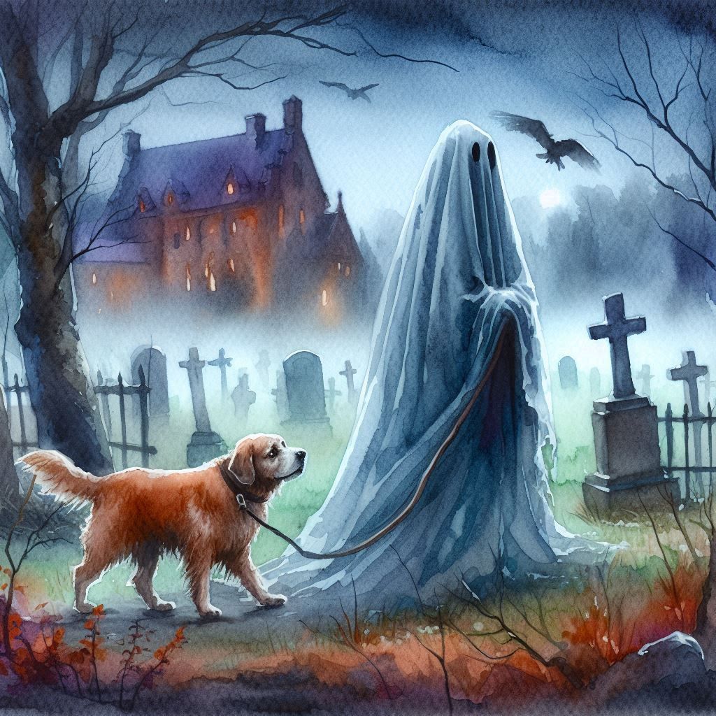 Ghost with his dog 1