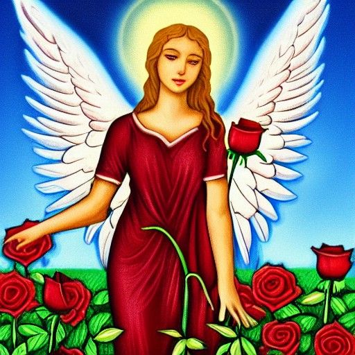 Angel of the rose #1