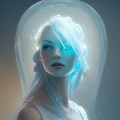 Ballerina in ice