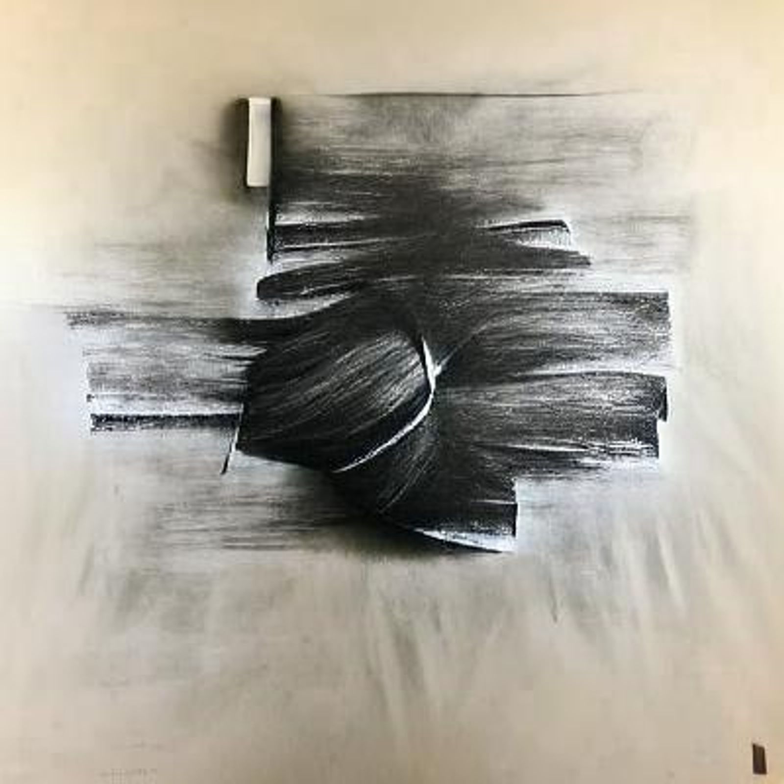 abstract charcoal portraits