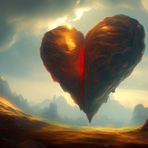 Heart in the clouds