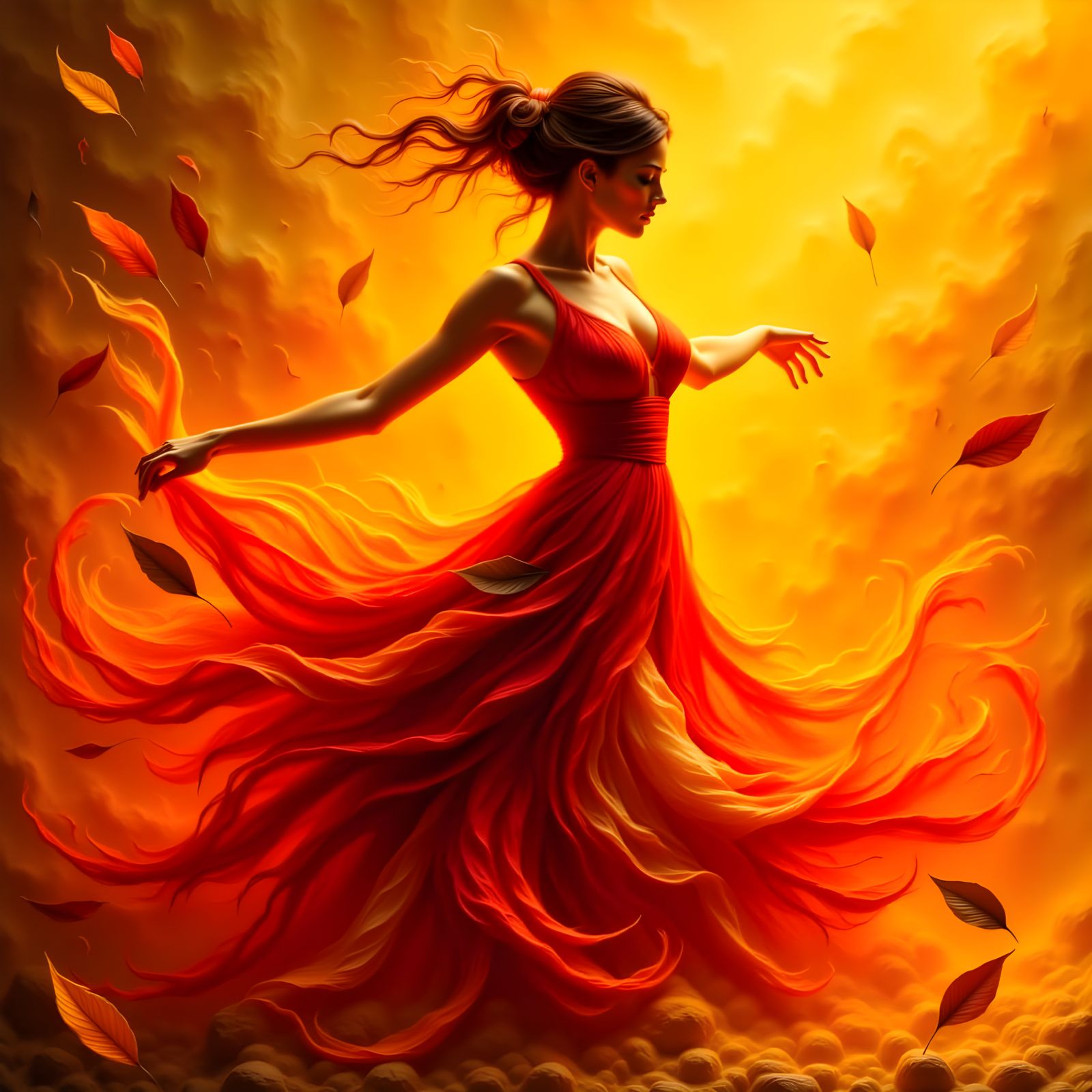 Fiery Dance of Autumn  by @RMS