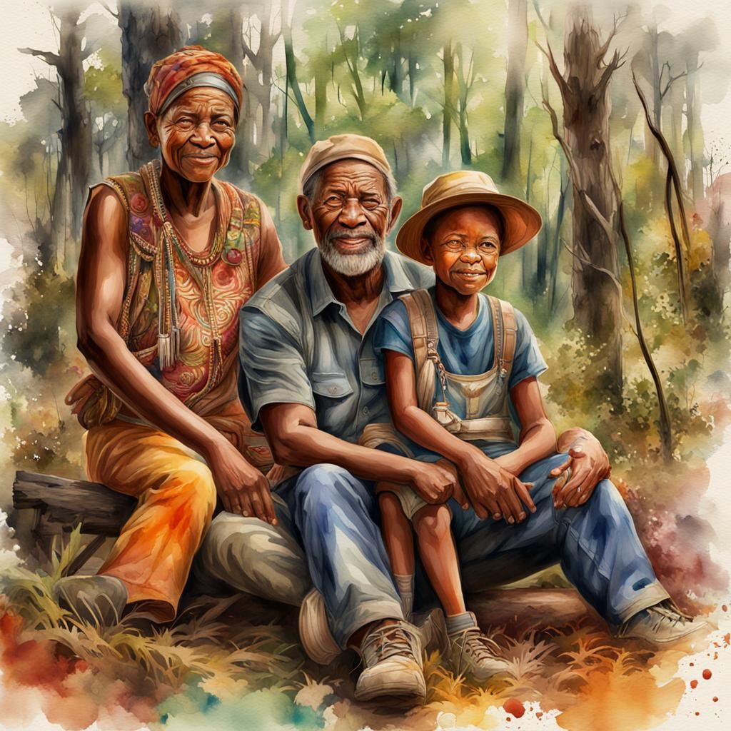 An African family  by @Saad S Khalis
