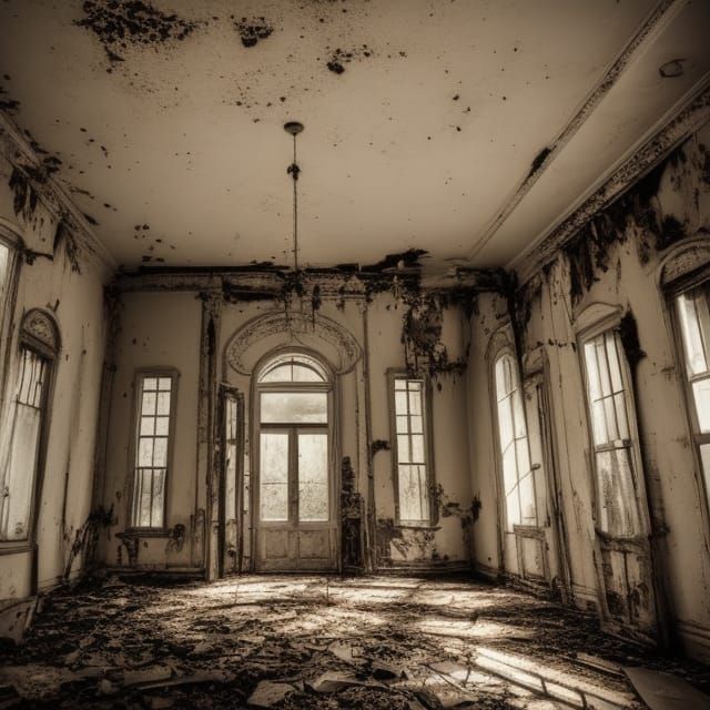Abandoned southern gothic ballroom   by @ Ray Ray Intervention Needed