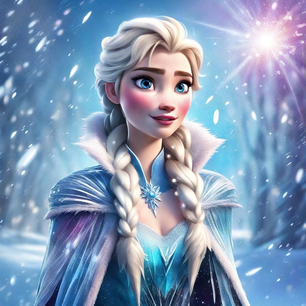 Sparkling Frozen Beauty - AI Generated Artwork - NightCafe Creator