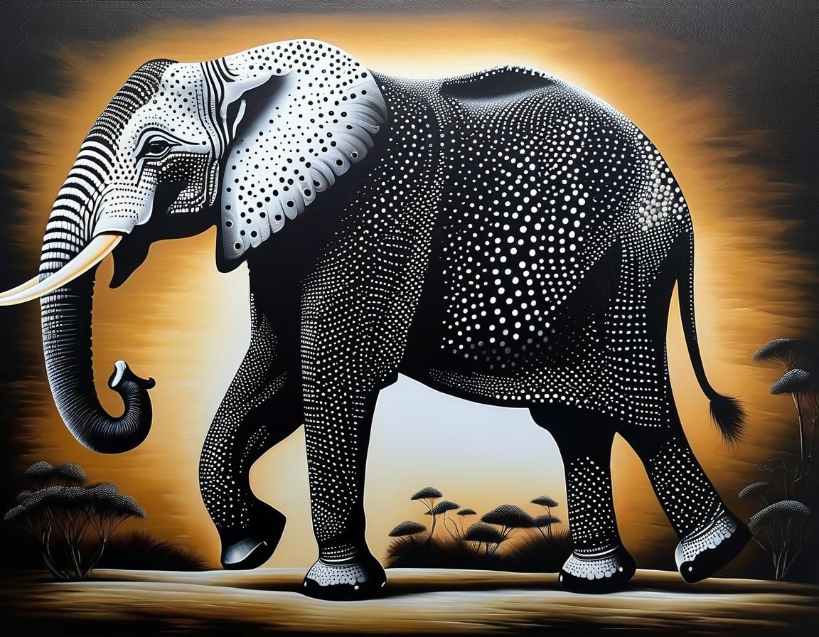 Polka dot elephant