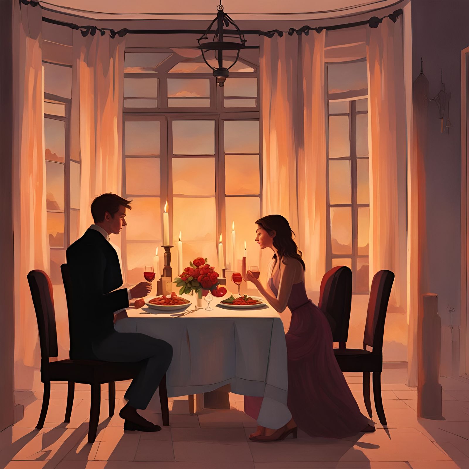 elegant-candlelit-dinner-ai-generated-artwork-nightcafe-creator