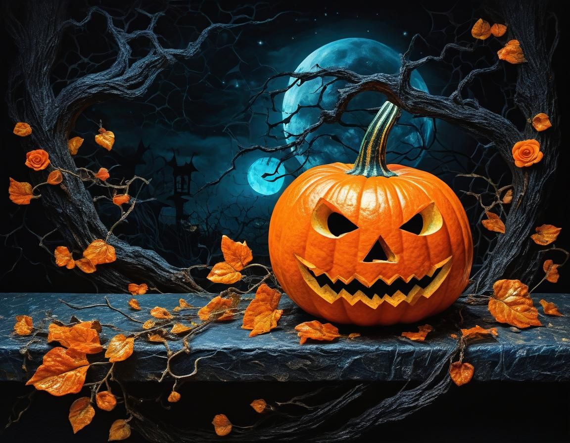 the most beautiful and scary halloween pumpkin in the world

  by @Jane Jay