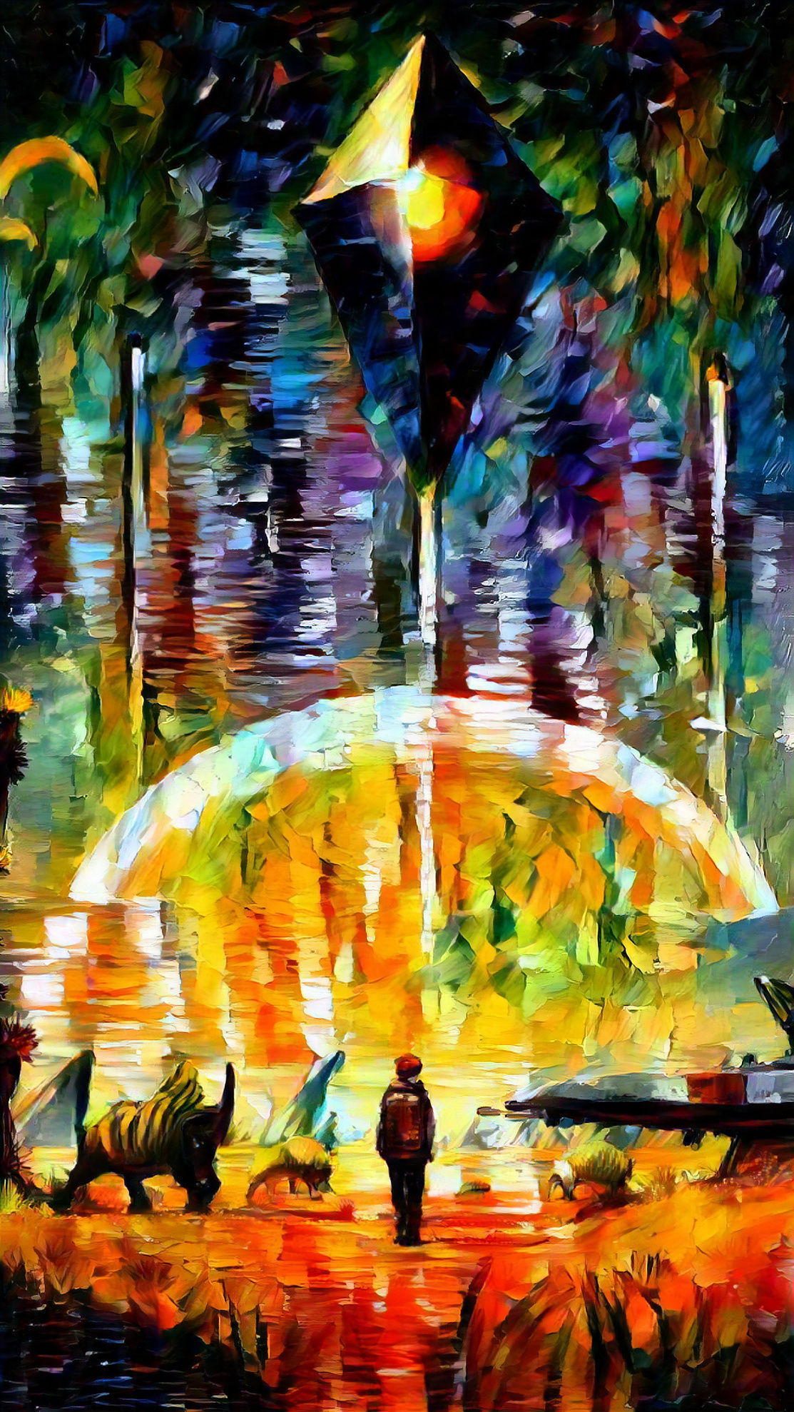 No Man’s Sky: couple under one umbrella