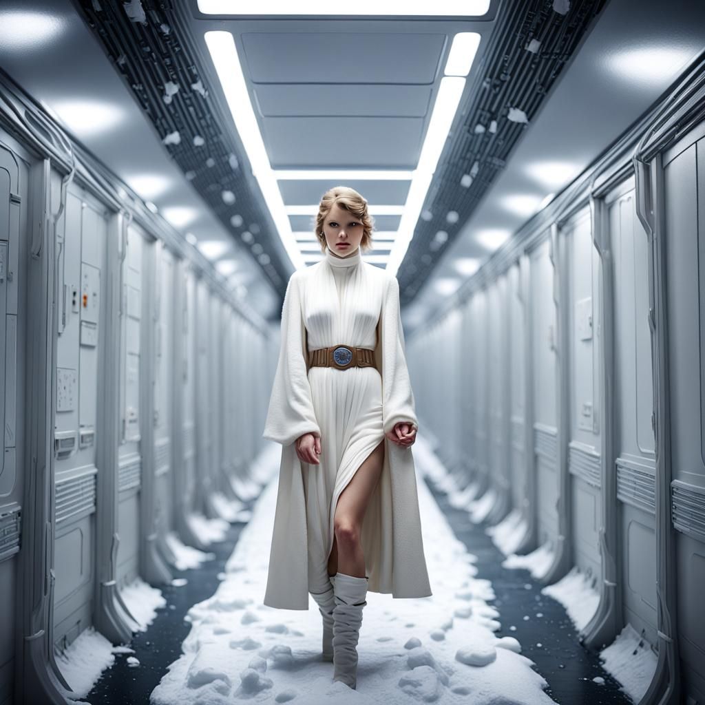 Taylor Swift as Princess Leia in Empire Strikes Back - AI Generated ...