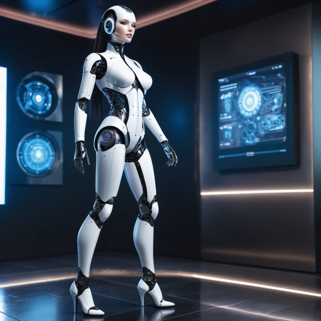 Artificial Intelligence Female Model XIV