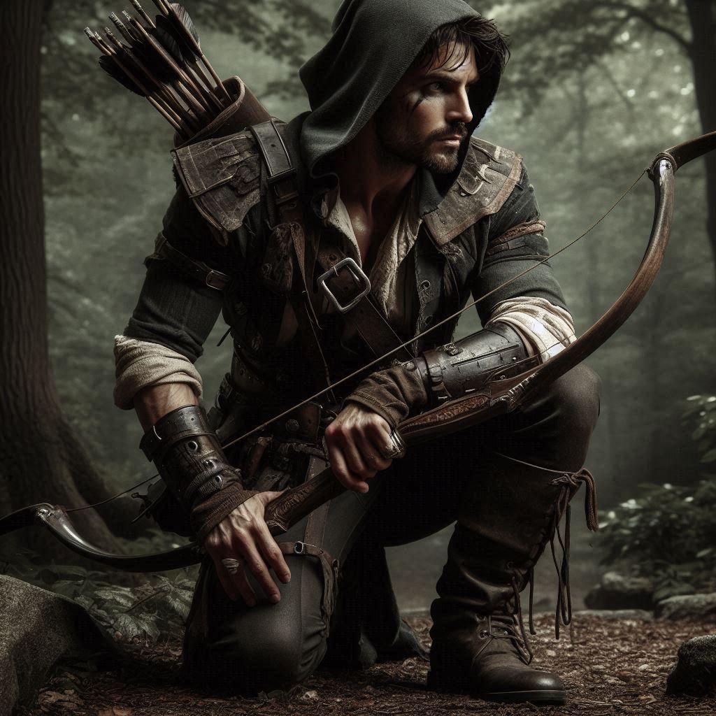 Ranger follows a trail