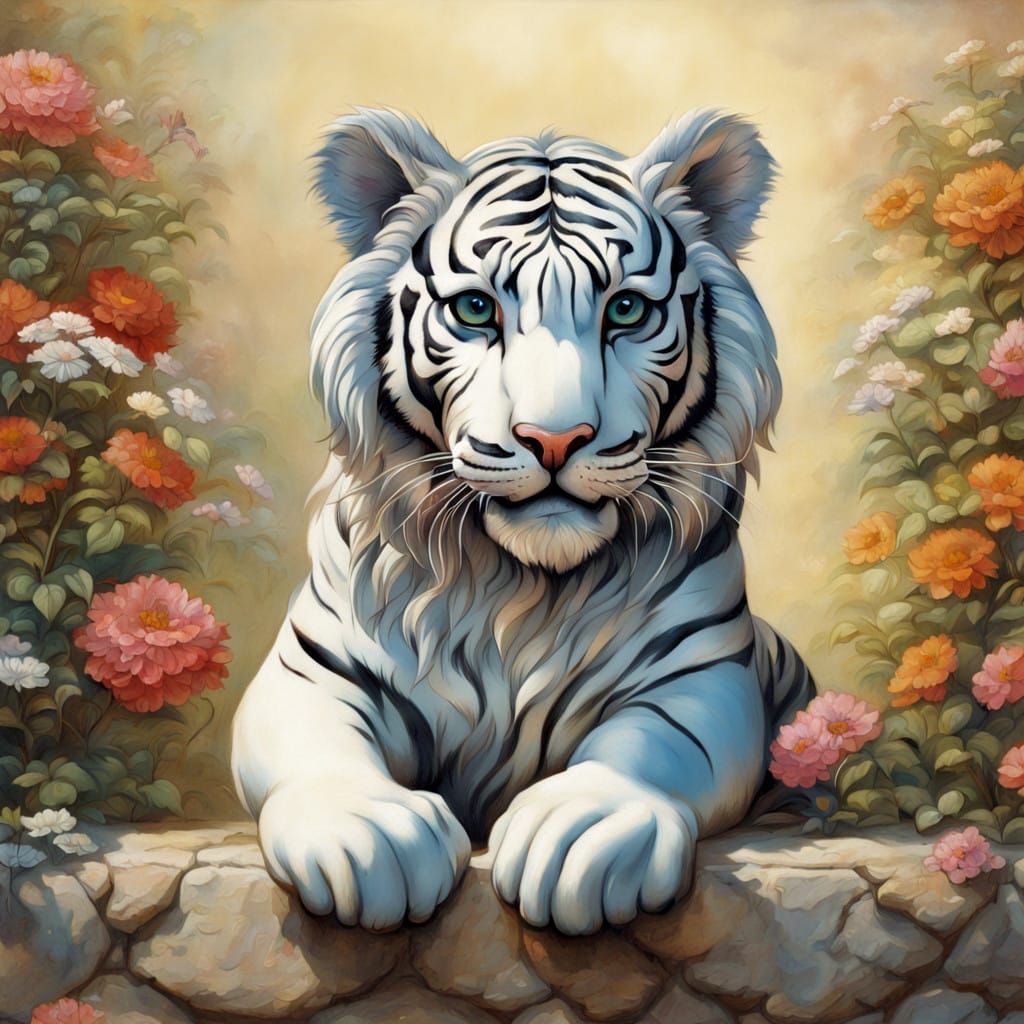 White tiger   by @Somei