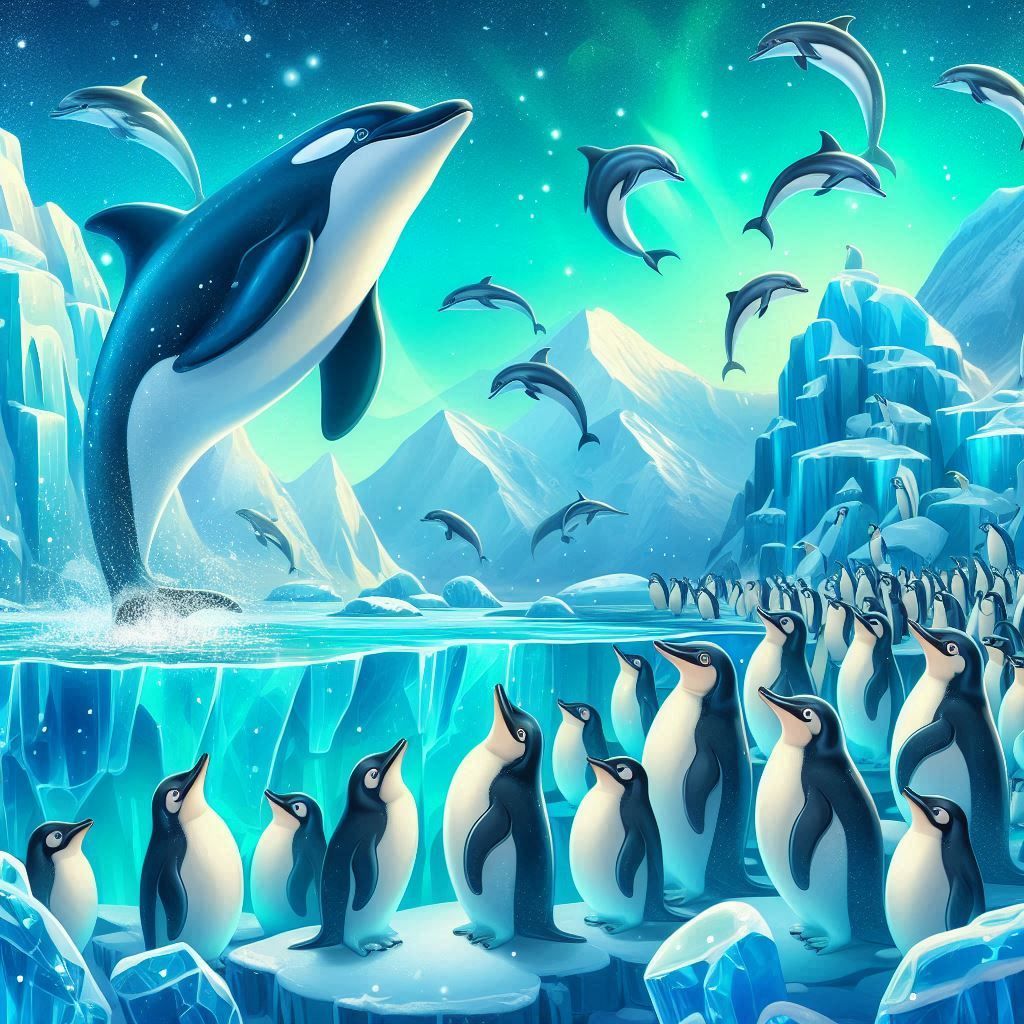 Ice and pinguins
