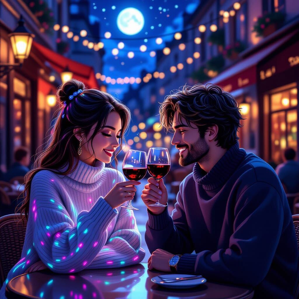 Love under the waterfall