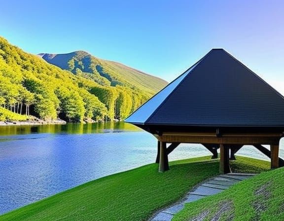 Hexagonal shaped styles Cubed Glass Spherical Wooden Pyramid...