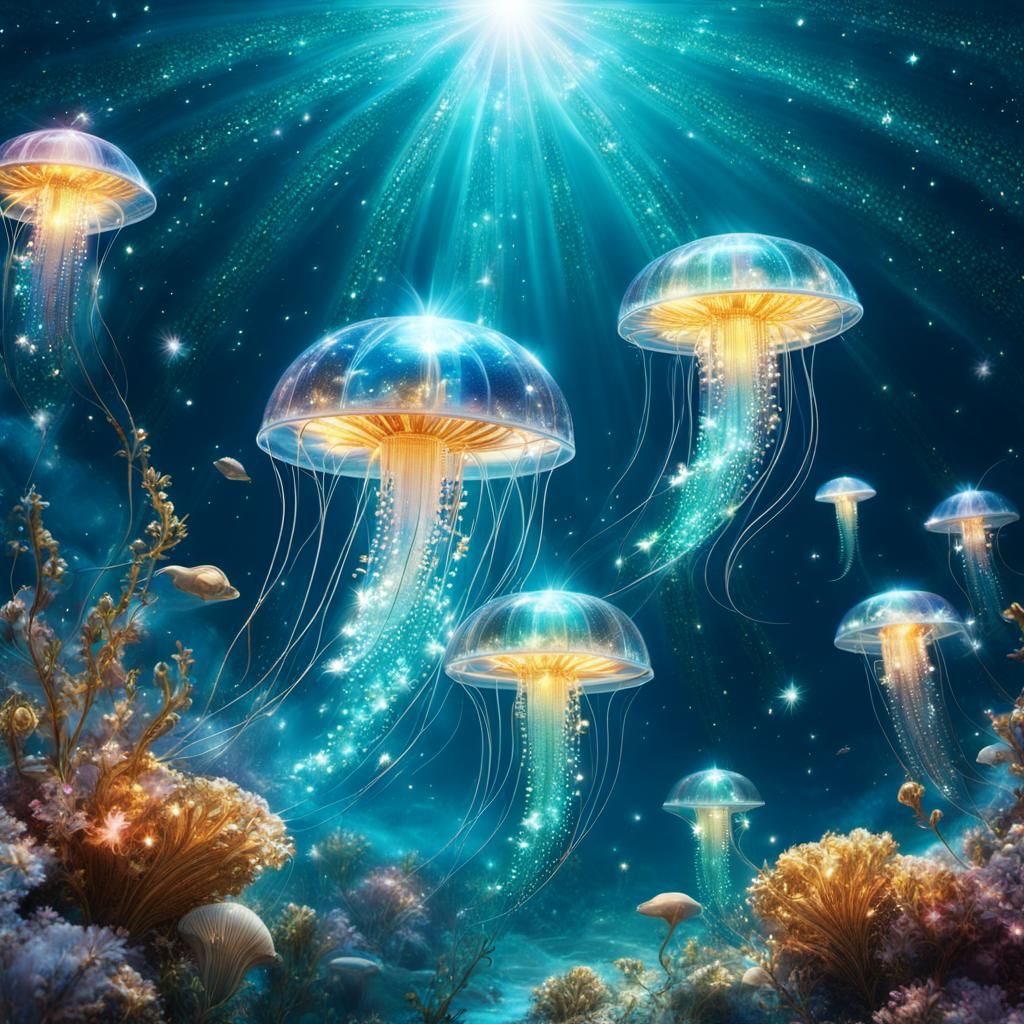 Nebula Jellyfish  by @Johnny Fish