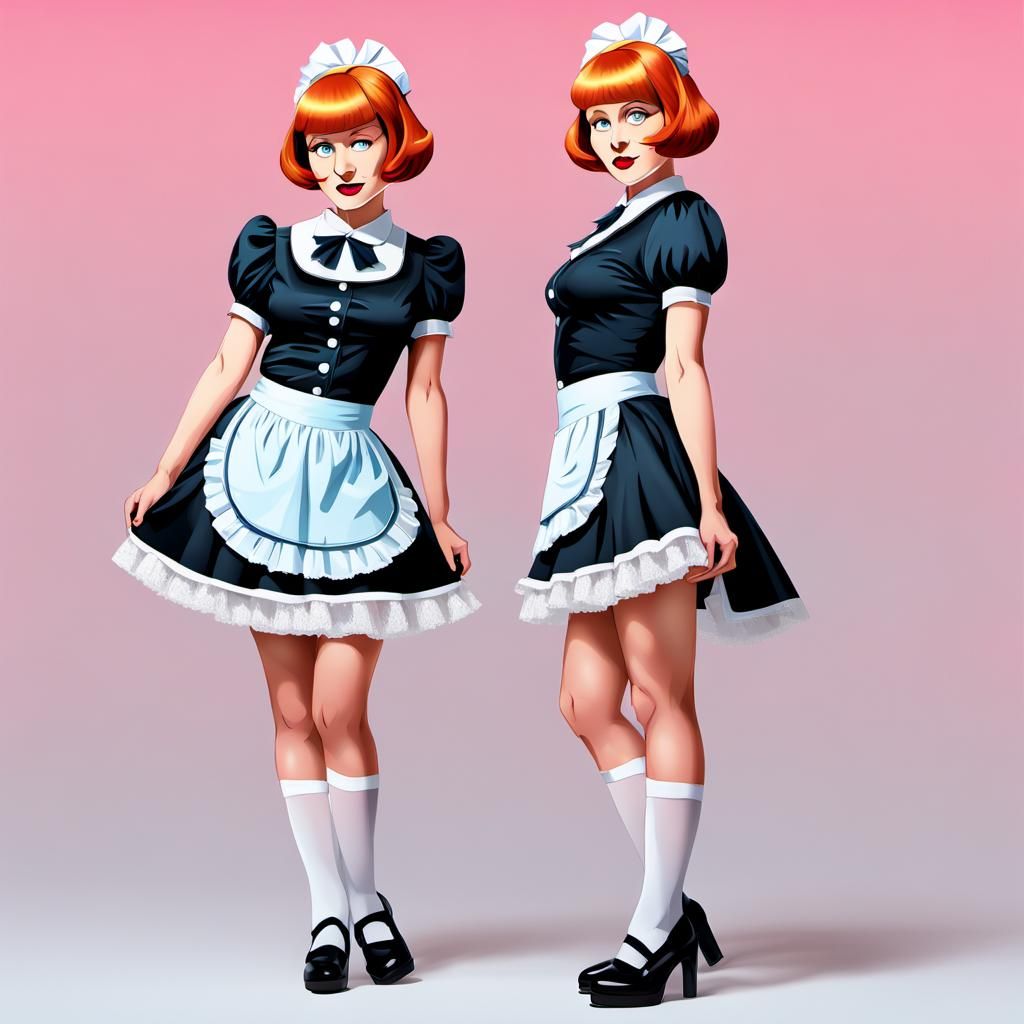 French Maid Lois Griffin - AI Generated Artwork - NightCafe Creator