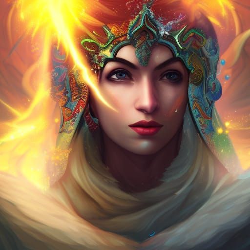 cleric divine light - AI Generated Artwork - NightCafe Creator