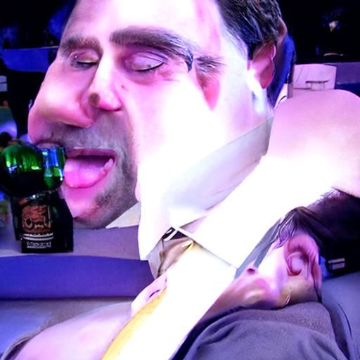 Michael Scott drunk with the office