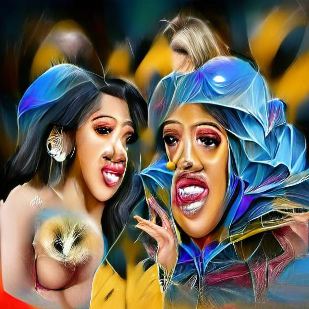 Cardi b and Lizzo look like they heard a rumor that was a li...