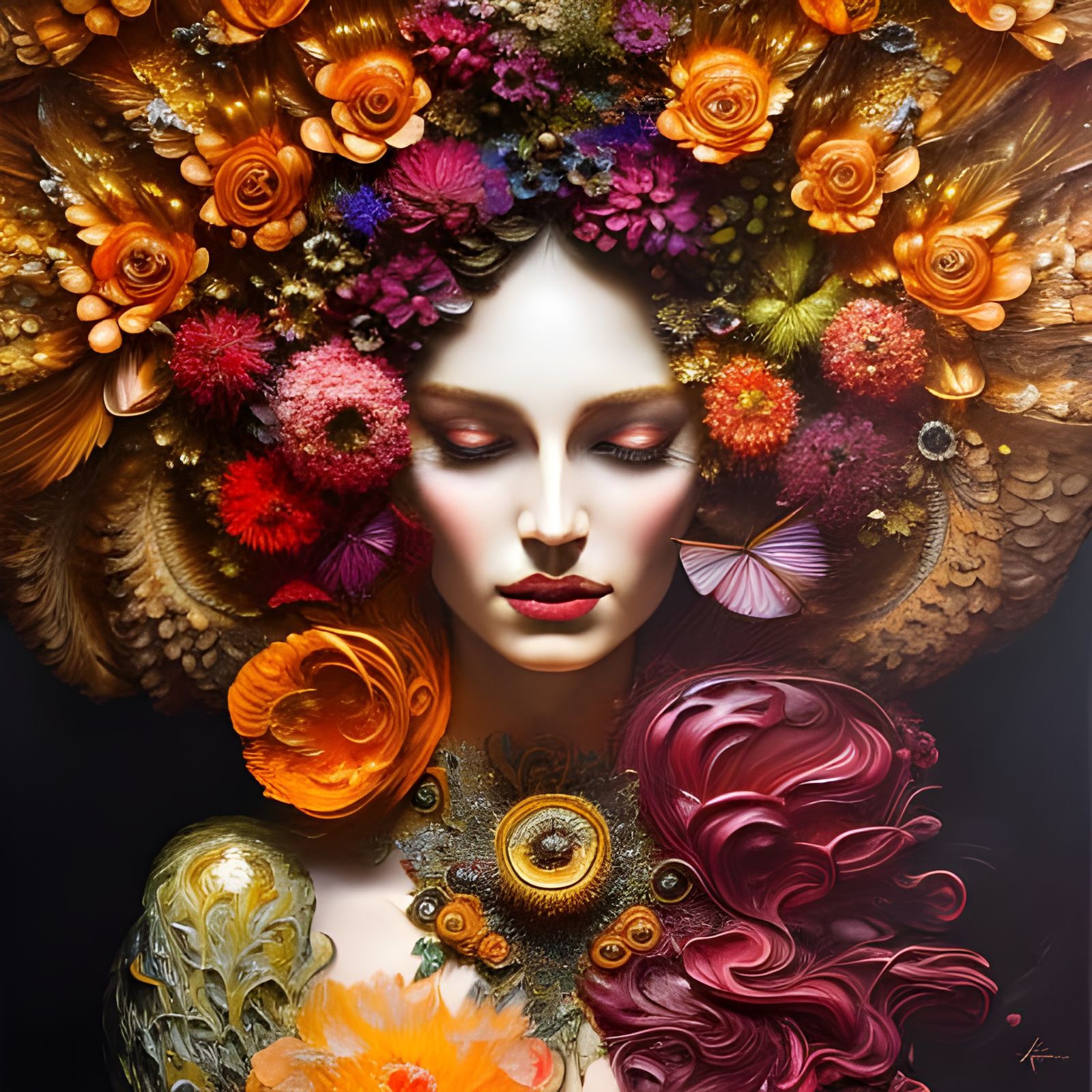 personification of flowery - AI Generated Artwork - NightCafe Creator