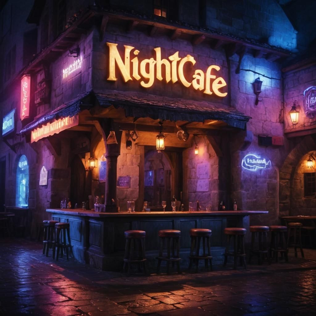 Nightcafe tavern 2.0 (Where dreams come to reality)  by @Ideal