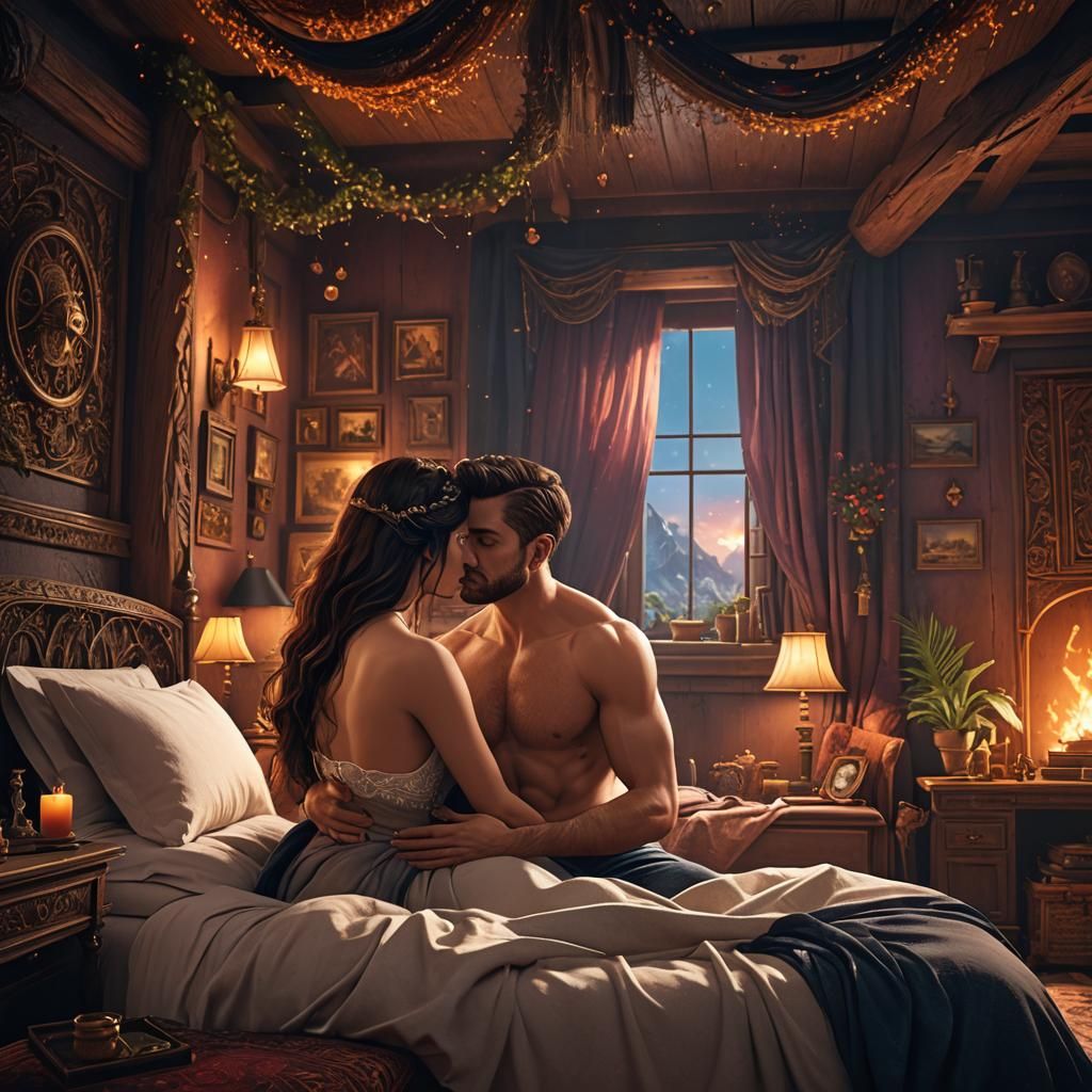 Newlyweds Kissing  by @Desplante