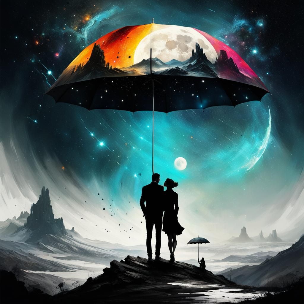 You can stand under my umbrella AI Generated Artwork NightCafe Creator