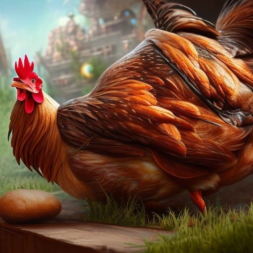 Chicken Rude and Unreasonable AI Generated Artwork NightCafe Creator