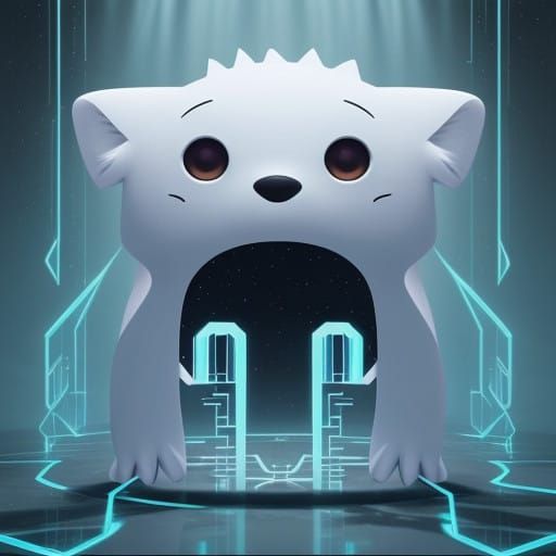 Surreal Cyberpunk Cityscape in Neon Lights