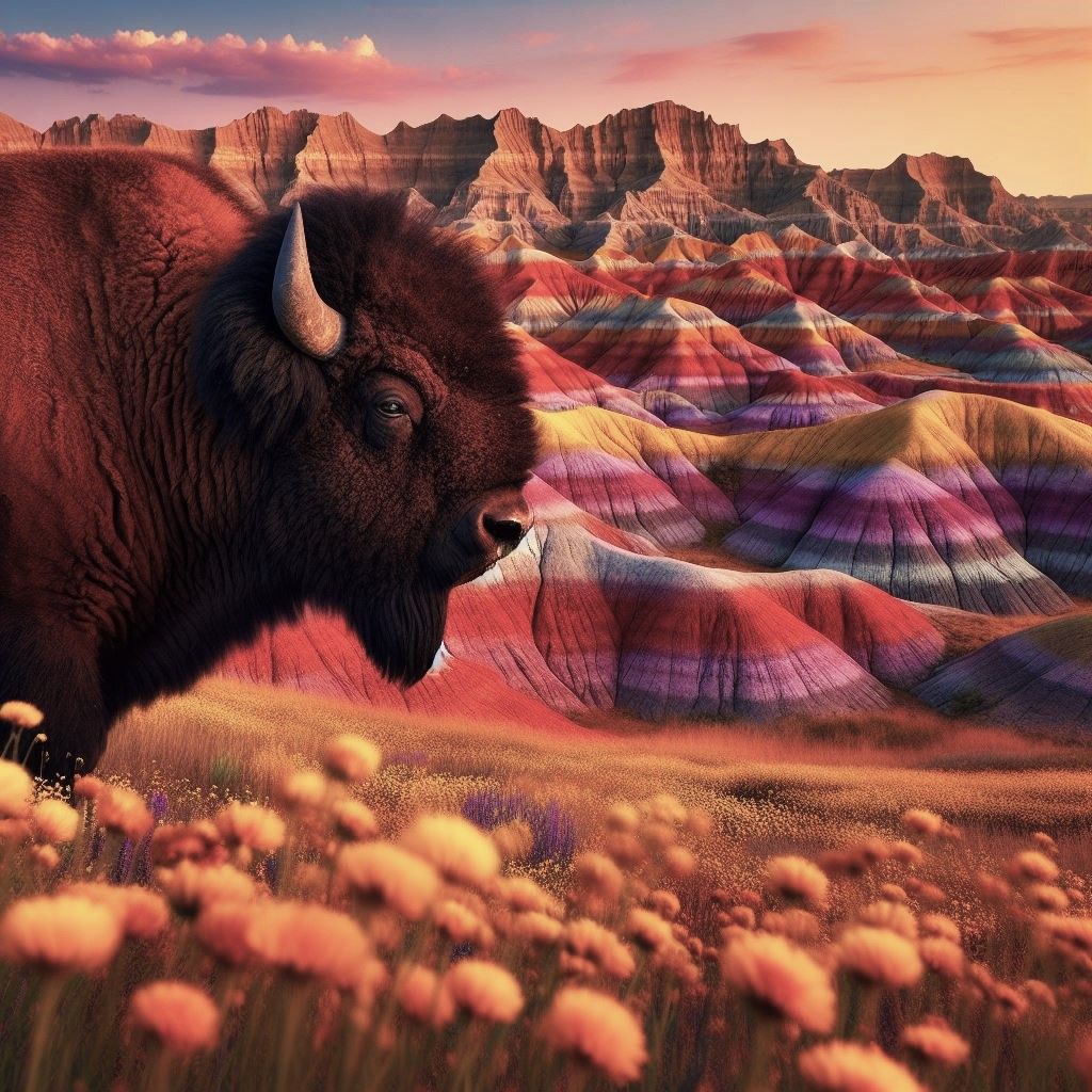 Badlands Bison